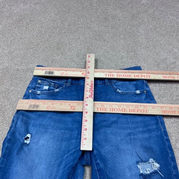 Garage Jeans Women’s Blue Retro High Waist Distressed Pockets Size 9 - Picture 2 of 12